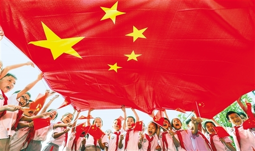 浙江省德清县春晖小学开展"喜迎国庆,祝福祖国"活动,培养学生们的爱国