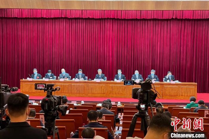 2021年全国交通运输工作会24日在北京召开。 <a target='_blank' href='http://www.chinanews.com/' >中新网</a>记者 程春雨 摄