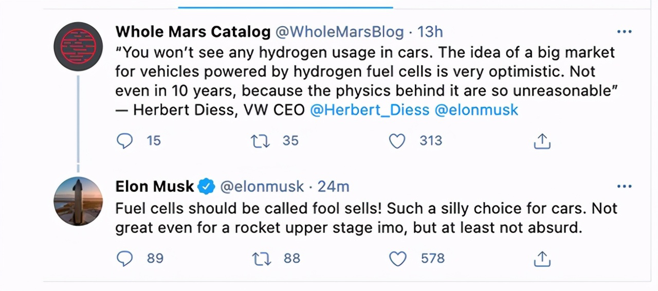 发展氢燃料电池汽车真有马斯克、迪斯说得“愚蠢”么？