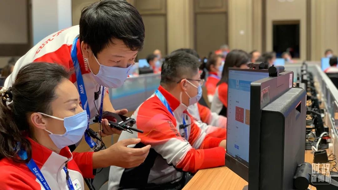 北京冬奥运行指挥部调度中心工作现场。赛时,这里将实时了解涉奥场馆运行、住宿抵离等情况。(总台央视记者段德文拍摄)