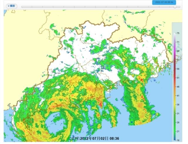 全省降雨情况。