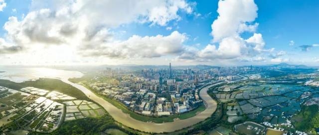 河套深港科技创新合作区“一河两岸”“一区两园”。福田区委宣传部供图 河套深港科技创新合作区“一河两岸”“一区两园”。福田区委宣传部供图