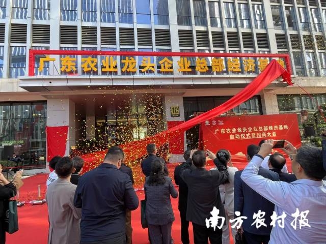 广东农业龙头企业总部经济基地揭牌